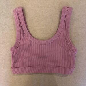 ALO Yoga Lavender Ribbed Top
